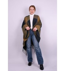 Πόντσο γυναικείο καρό